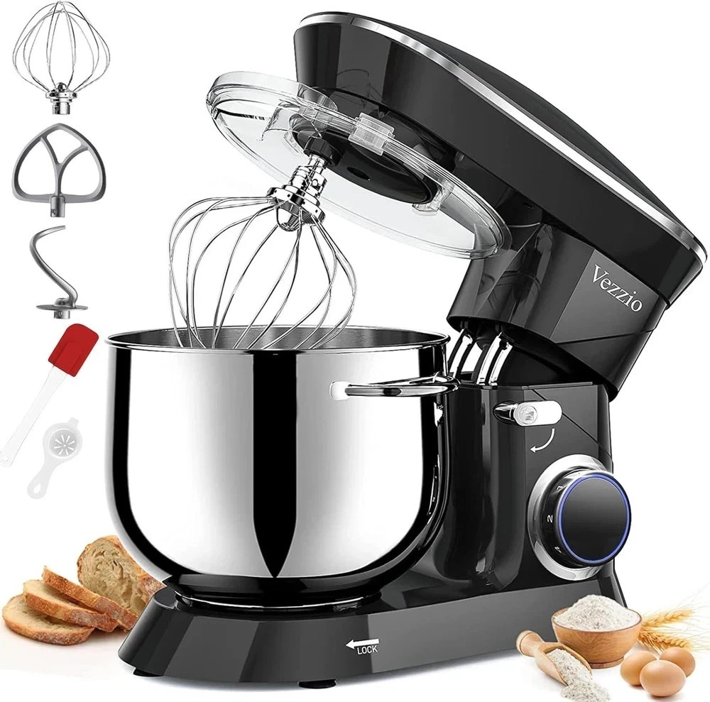 9.5 Qt Stand Mixer, 10-Speed Tilt-Head Food Mixer, Vezzio 660W Kitchen Electric