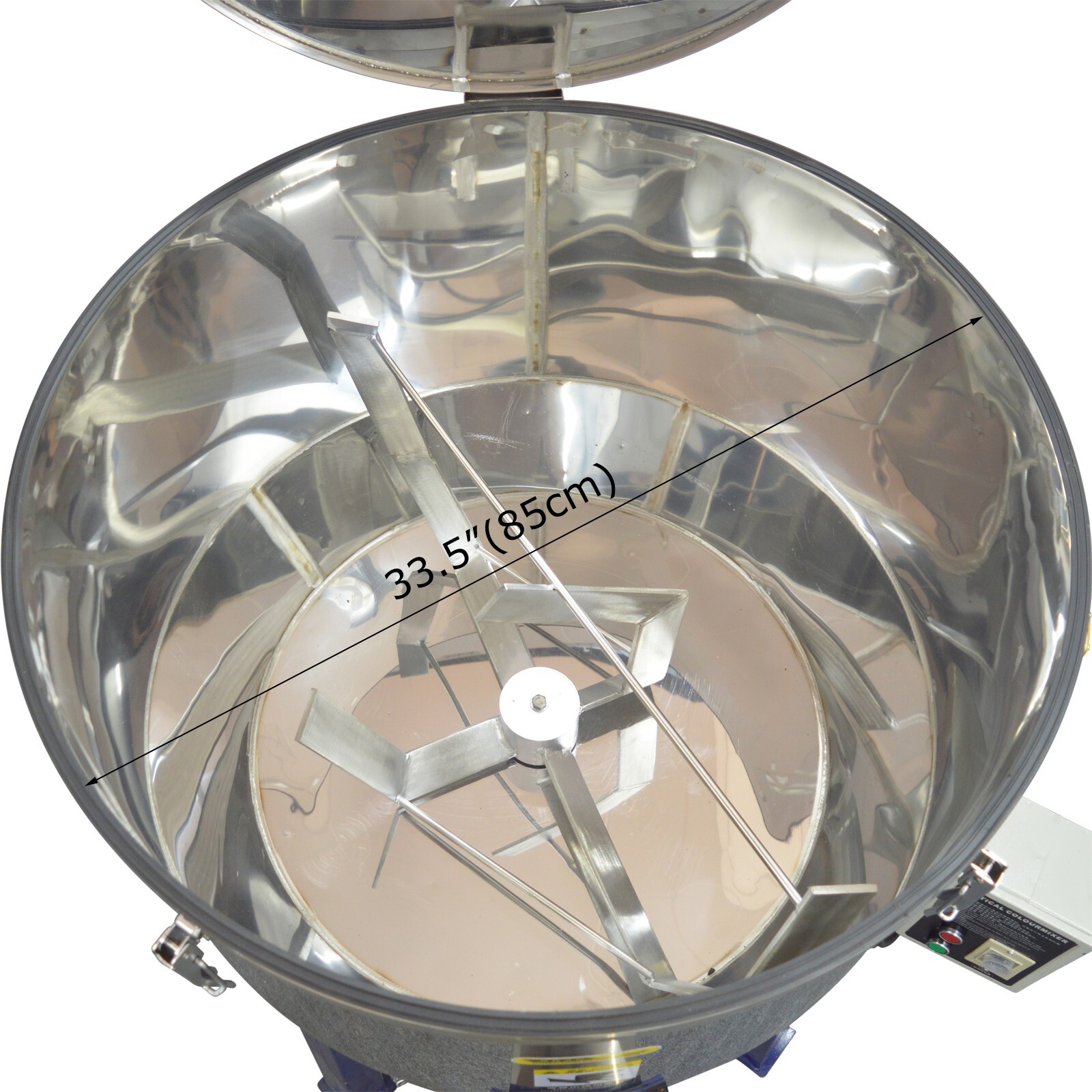 220V 3-Phase Vertical Industrial Blender Stainless Steel Color Mixing Machine