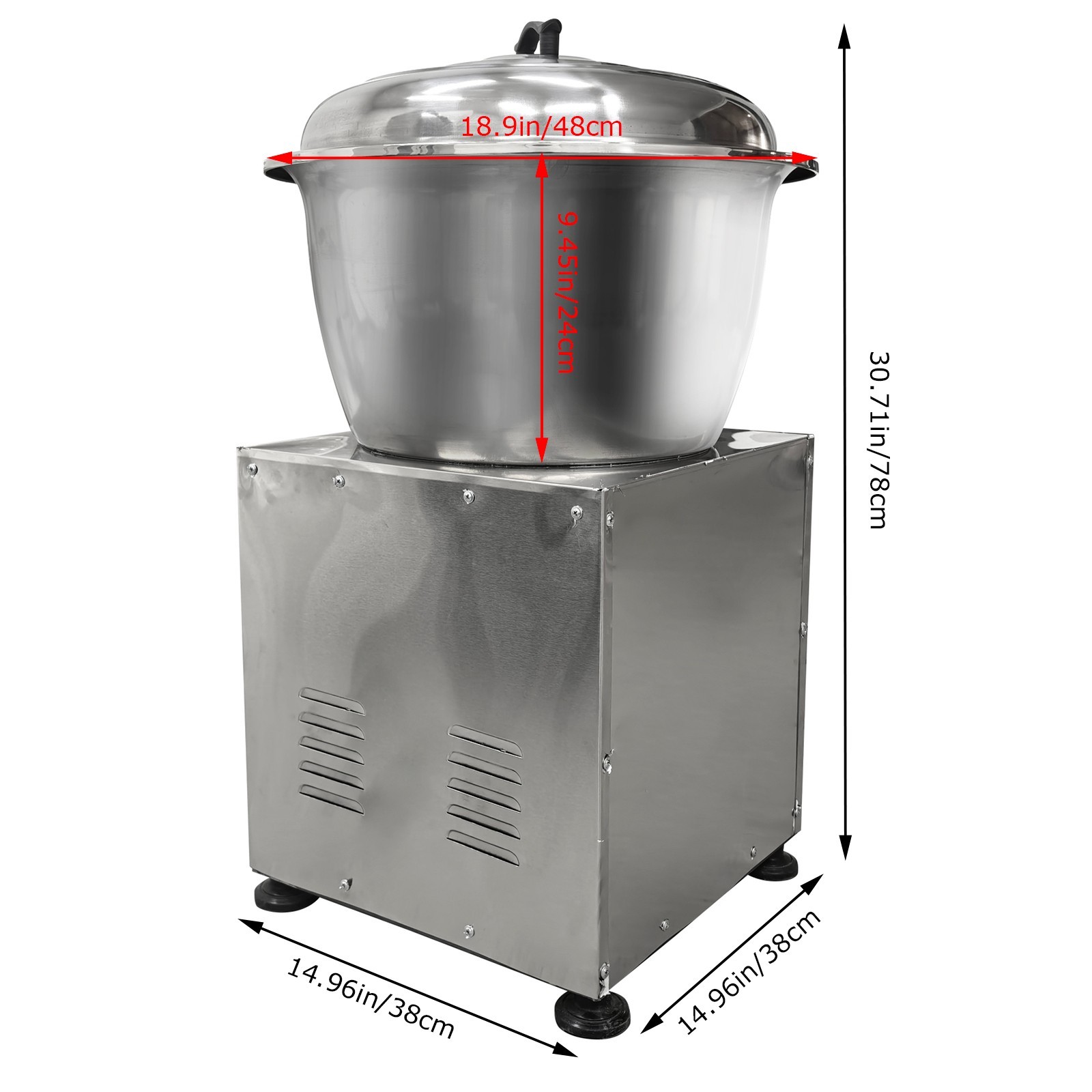 Commercial Dough Kneading Mixing Stuffing Stirring Dough Mixer Basin TypeBlender