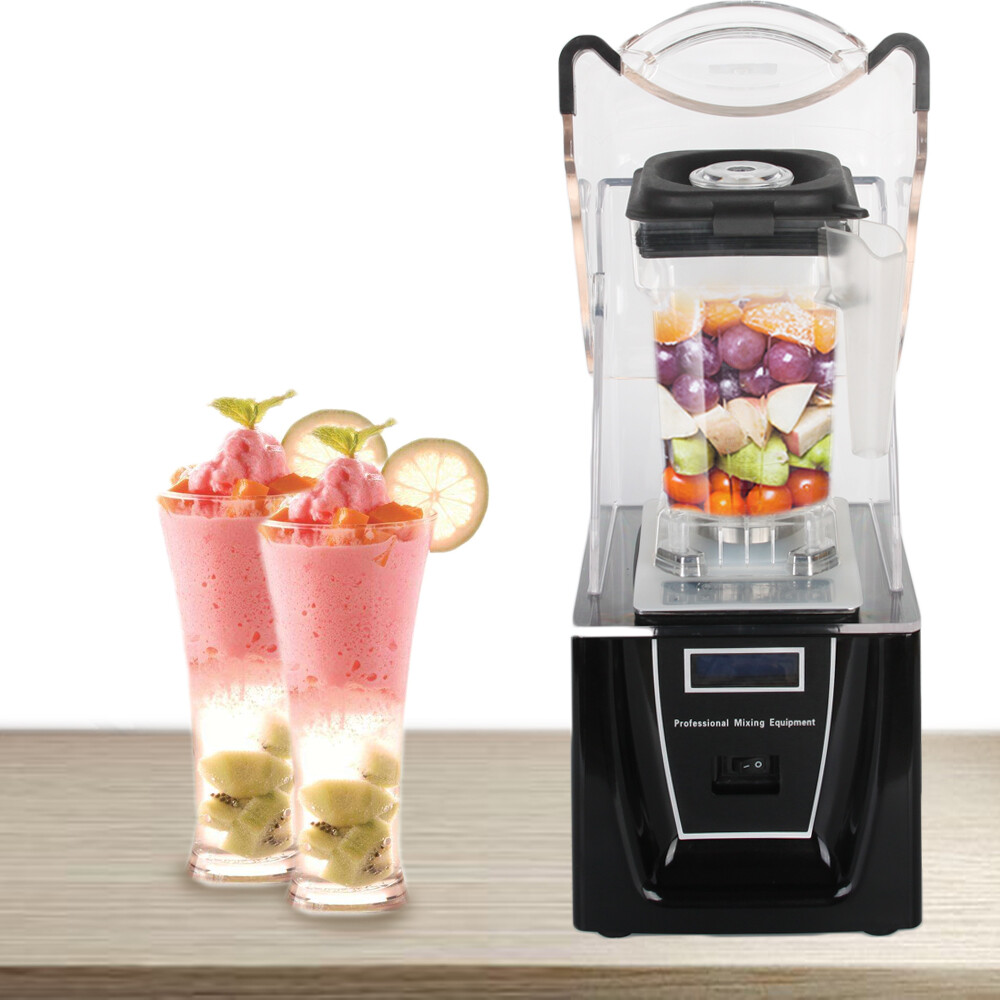 Commercial Smoothie Maker Blender Fruit Juicer Mixer 1.5L Ice Crusher Soundproof
