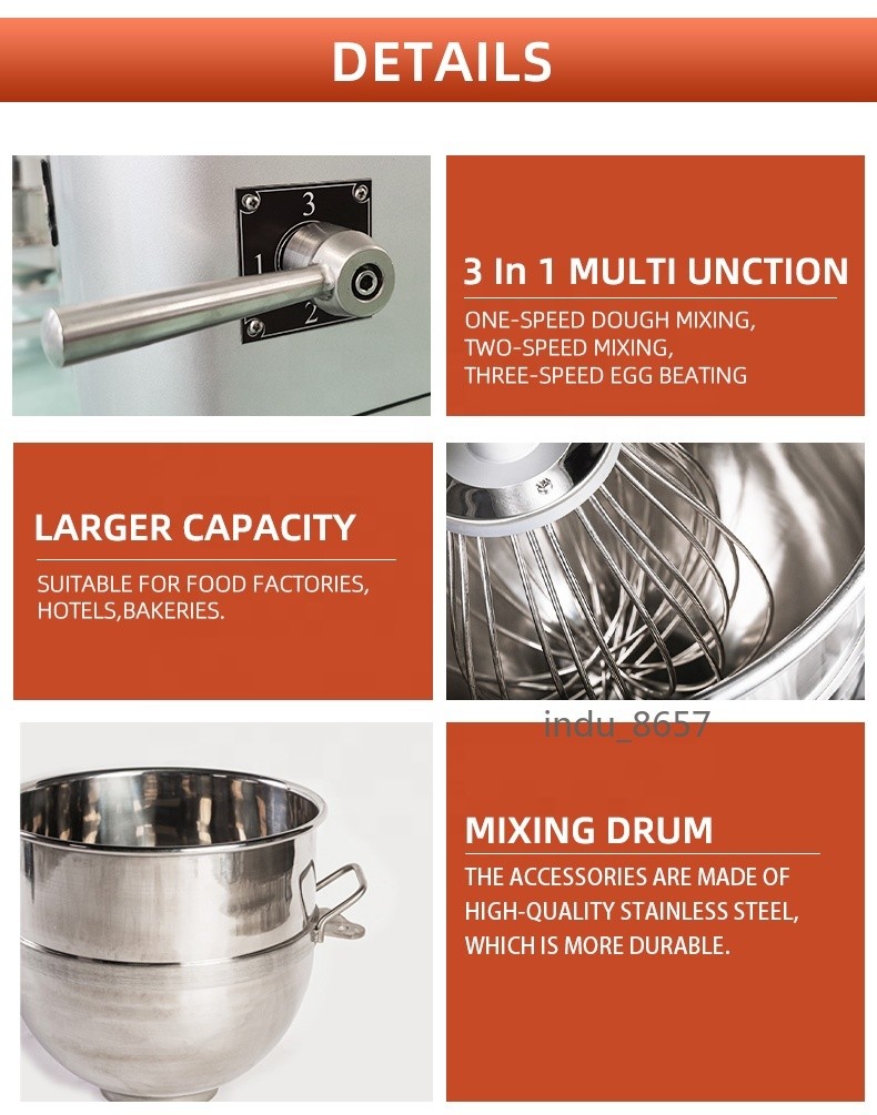 23L Multifunctional Mixer Dough Maker Egg Beater Mixer Machine food Mixer