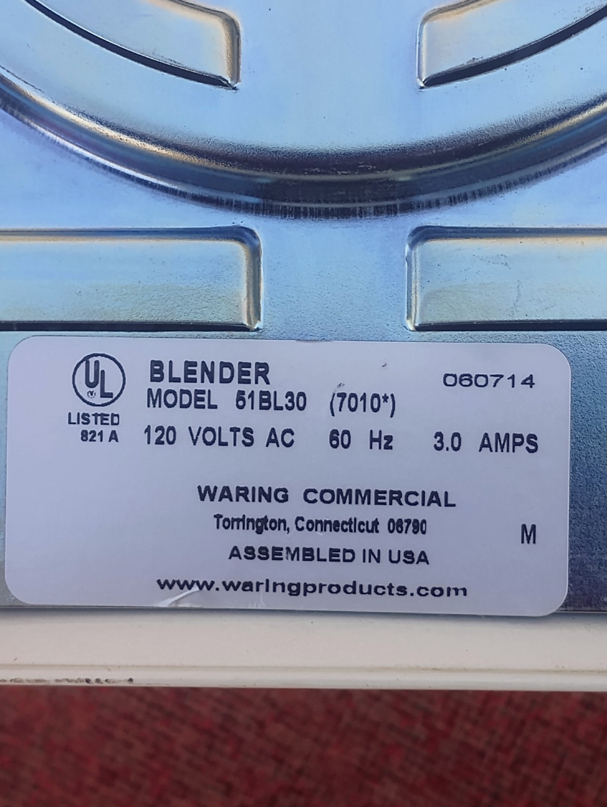 Waring Commercial 31BL91 Laboratory Blender Base with Timer 2-Speed 120V Tested
