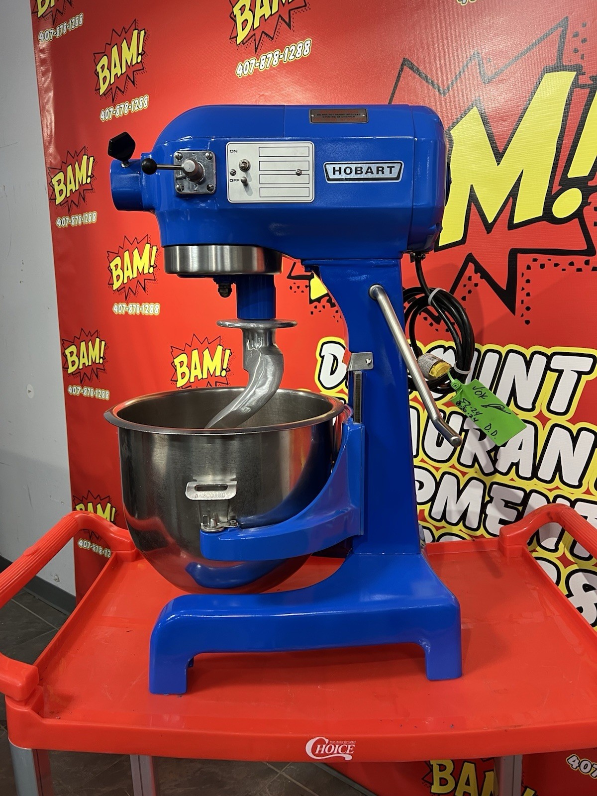 HOBART A 200 20 QT Mixer Includes Bowl & Pattle Hook & Whip 115V
