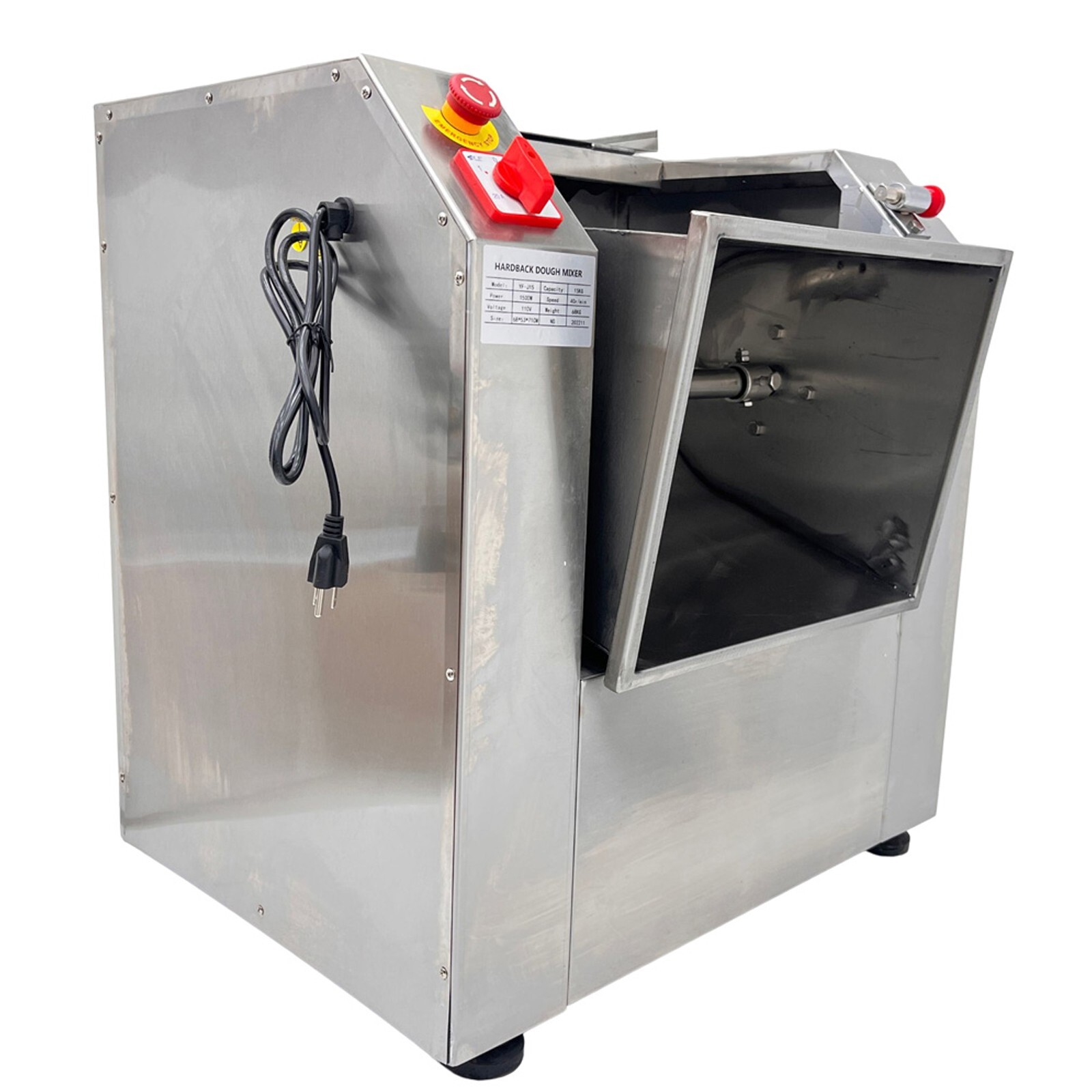 15KG Commercial Stainless Steel 110V 30QT Electric Dough Mixer Mixing Machine
