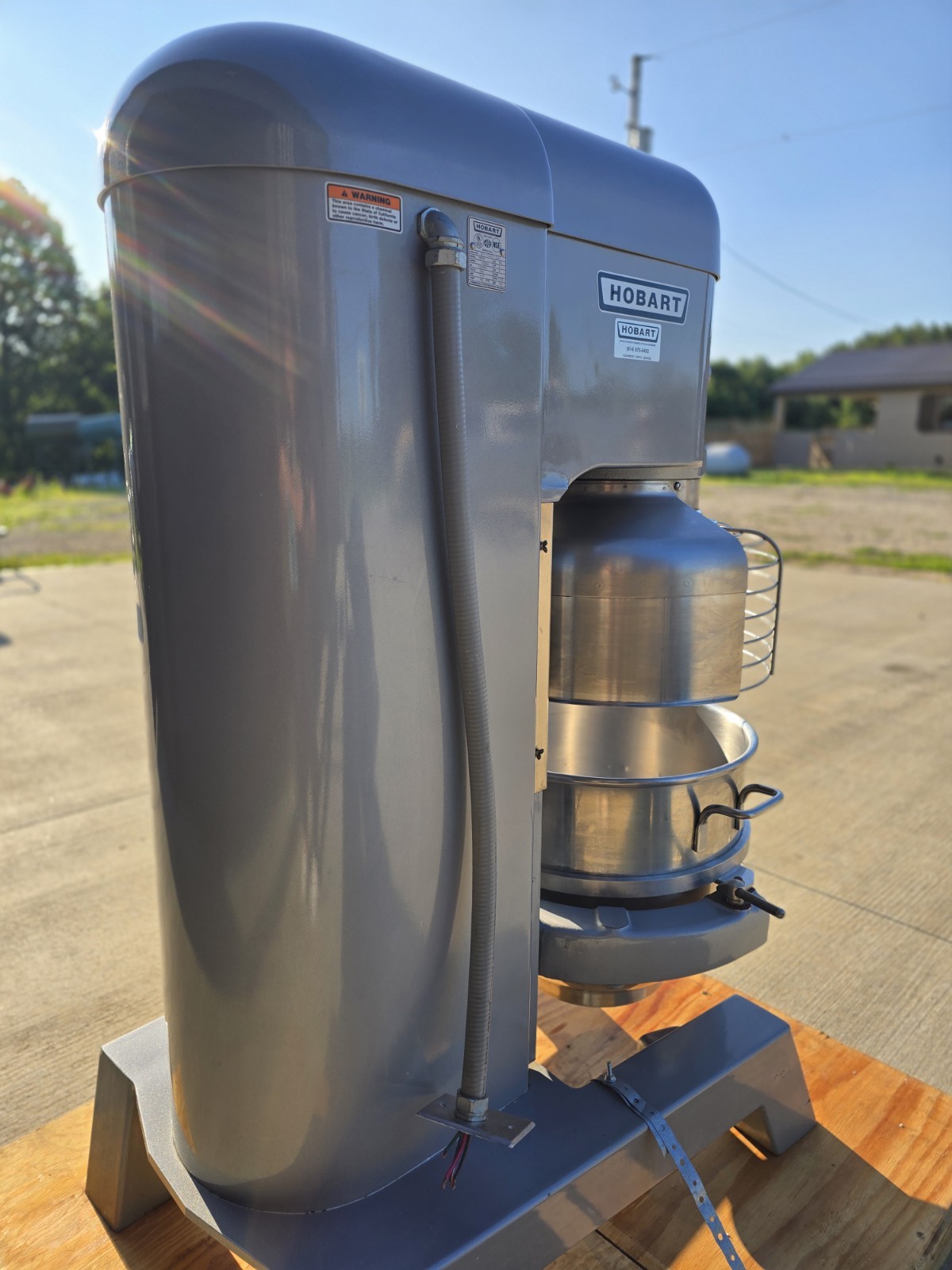 Hobart 60qt Dough mixer H600T Pizza Bakery Donut restaurant bowl guard