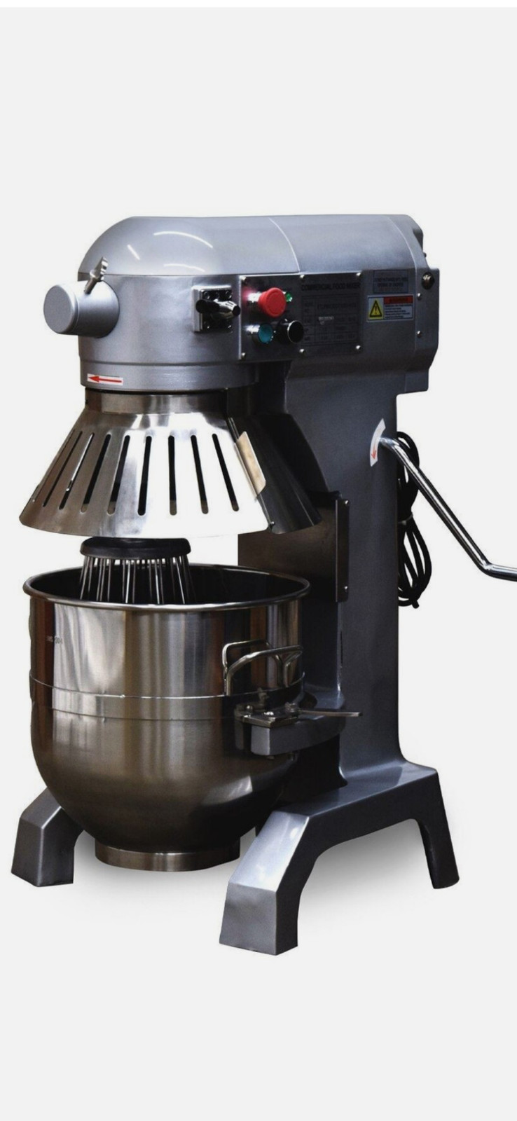 3 Speed 30Qt Commercial Dough Food Mixer Gear Driven Pizza Bakery 1200W *NEW*