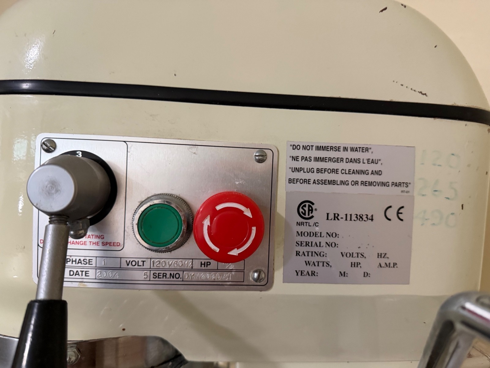 Doyon 20 Qt Three Speed Commercial Planetary Mixer