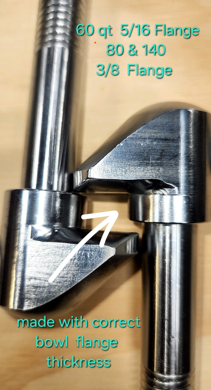 Hobart H600 P660 L800 M802 V140 Bowl Clamp handle With Nut & Spring Washer ONE