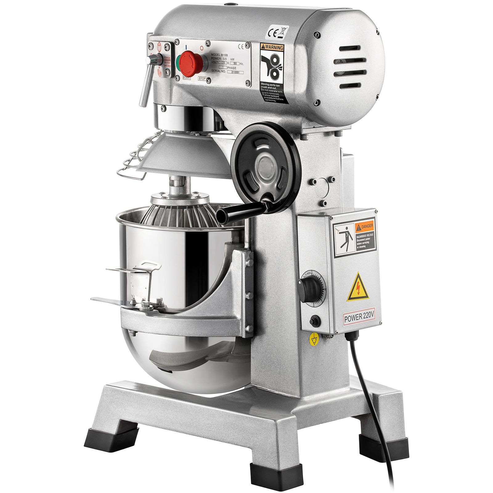 Commercial Food Mixer, 20Qt Commercial Mixer with Timing Function