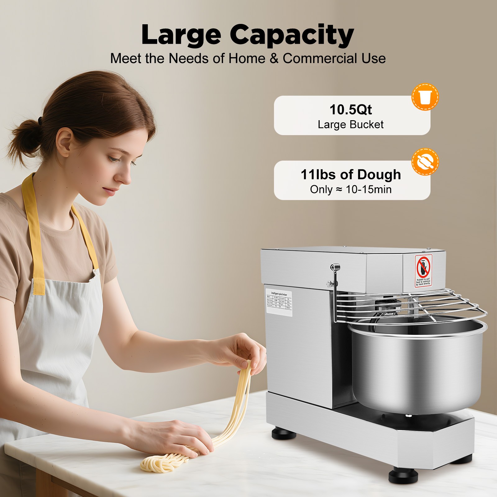 110V Food Mixer Kneading Machine Pizza Dough Machine Bakery Mixer Dough Blender