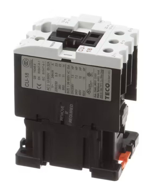 General CU-18, 035248, Contactor, 110V Coil, 50/60HZ, 35A, 3 Pole, Mixer