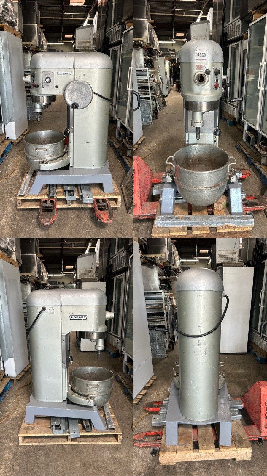 Hobart P660 60 QT Dough Bakery Pizza Mixer Three Phase w/ Standard Accessories