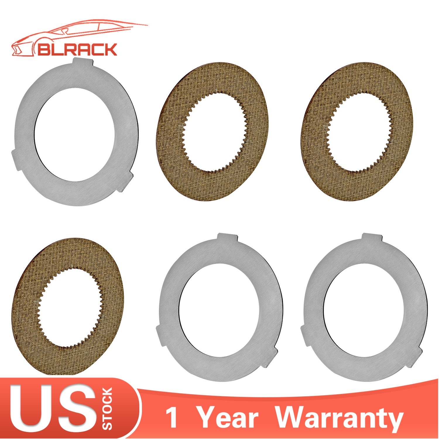 6PCS Inner+Outer Clutch Disc Kit For Hobart Mixer M802 & V1401 873117 064432