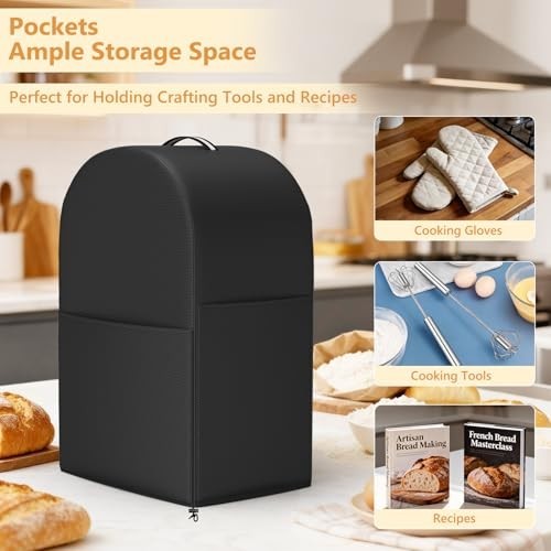 Heavy-Duty 15QT Food Mixer Cover – Waterproof, Dustproof, with Pocket for Storag
