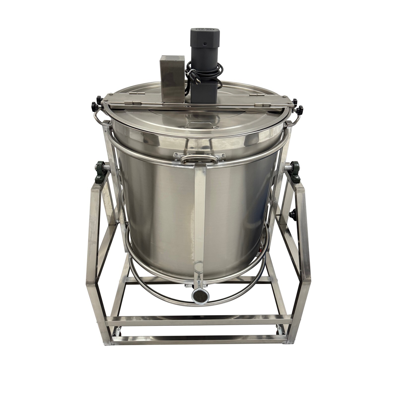 240L Stainless Steel Food Mixer Automatic Electric LPG Frying Stirrer Pot 110V