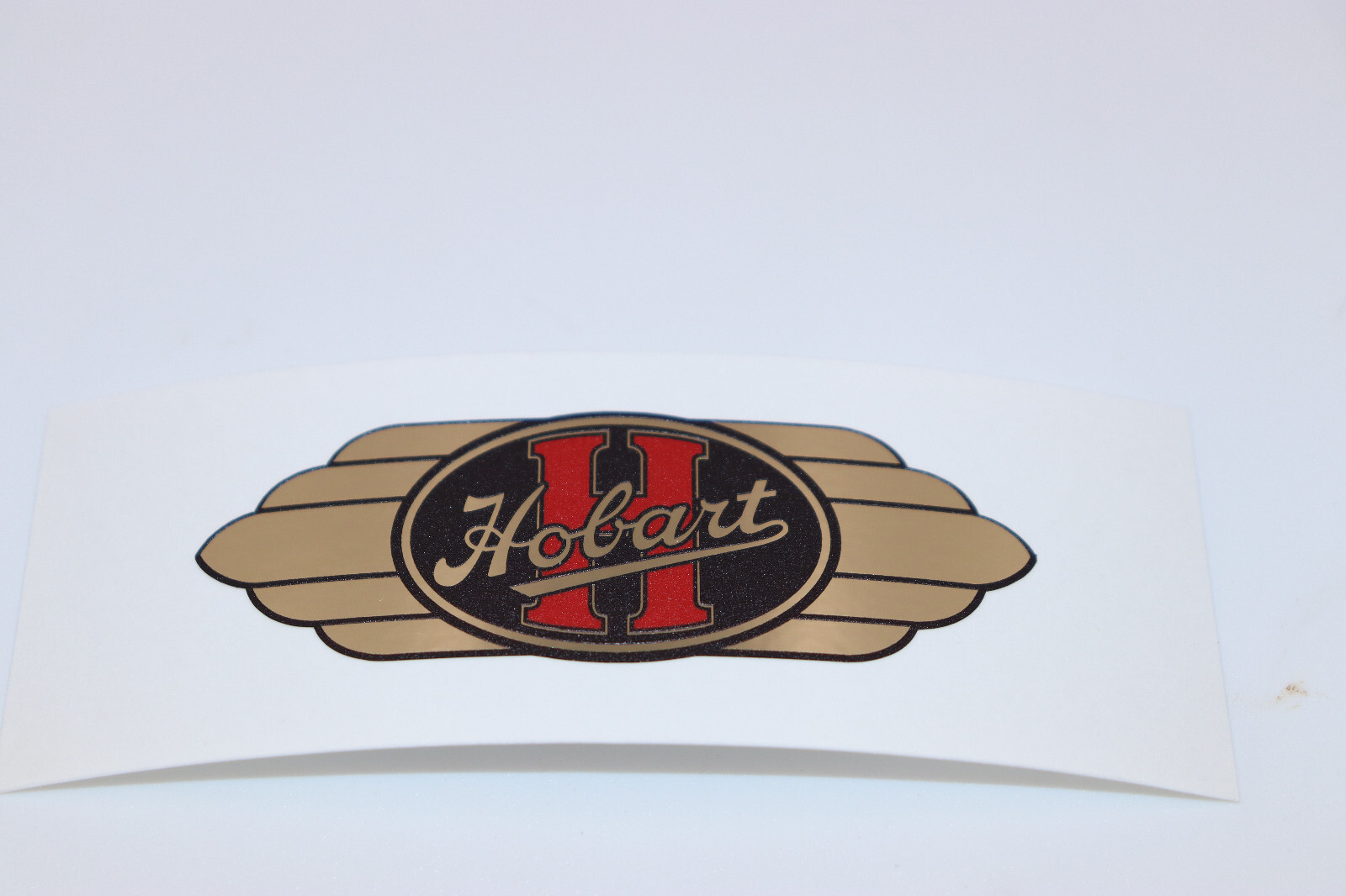 Vintage Hobart Decal On GOLD Film. Antique Hobart Decal