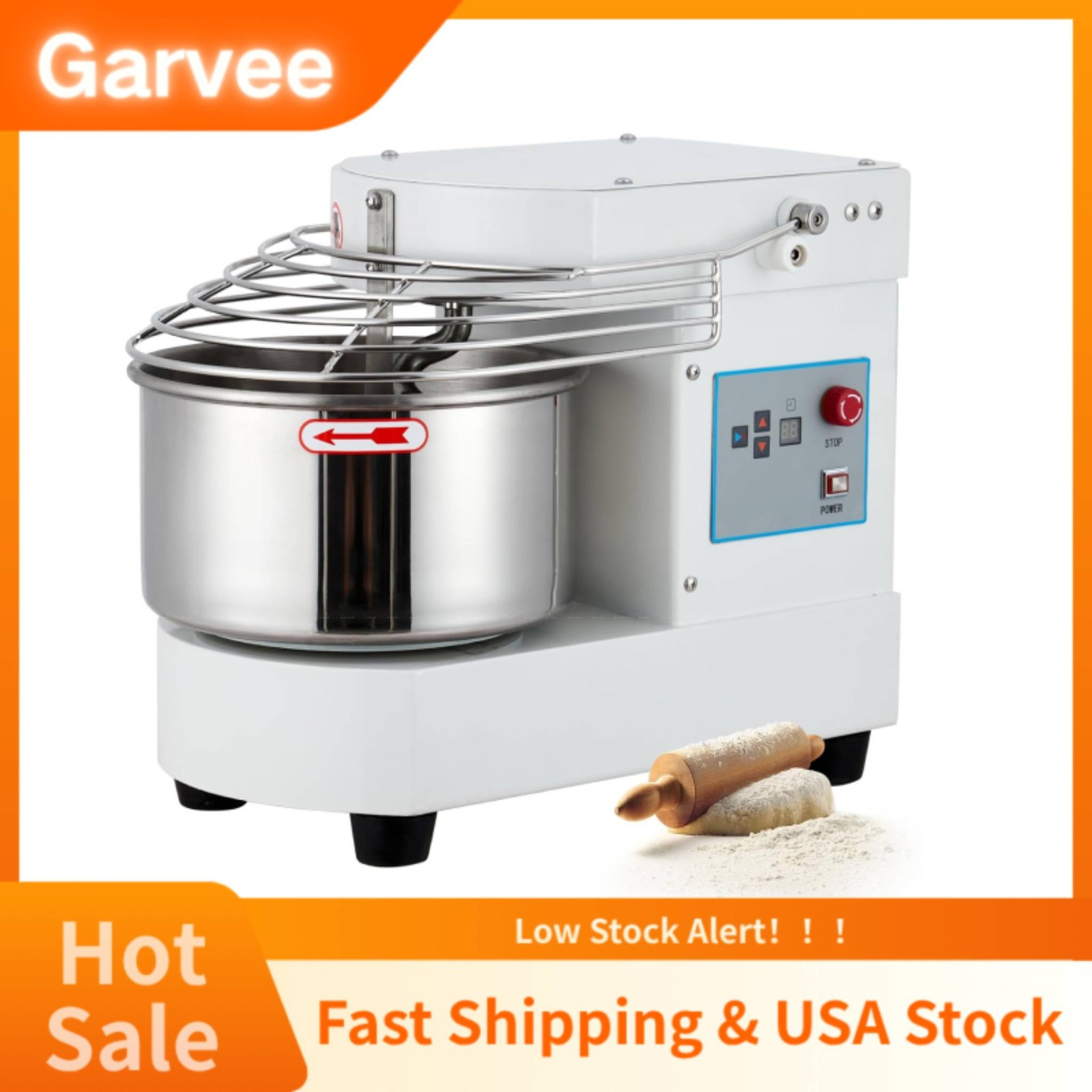 Touch Screen Timer And Security Shield Equipped Commercial Food Mixer 10.5 Qt St