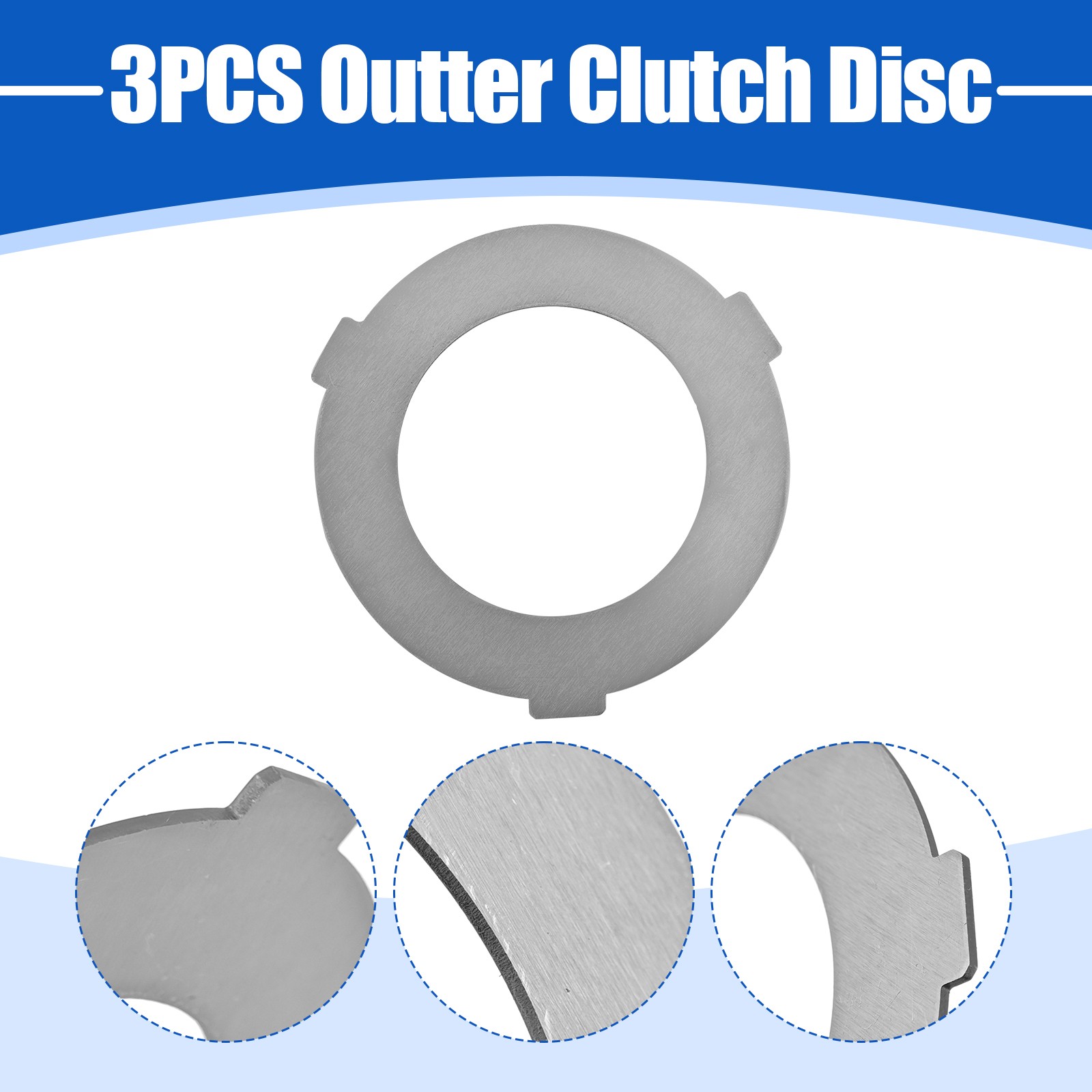 6PCS Inner+Outer Clutch Disc Kit Fit For Hobart Mixer M802 & V1401 873117 064432