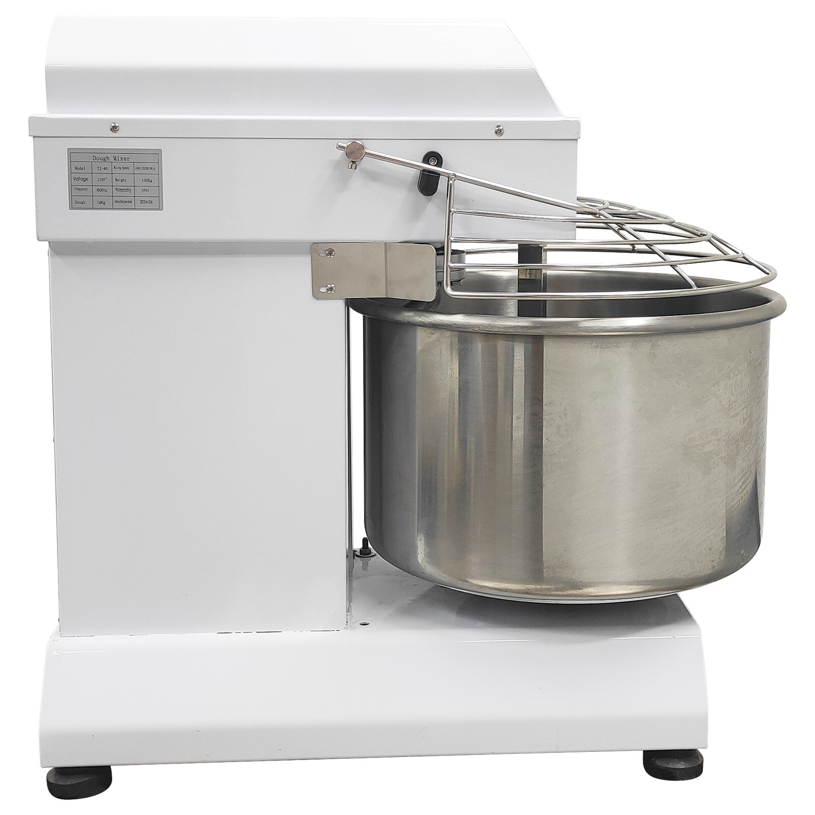110V 40QT Dual Speed Dual Action Electric Spiral Dough Mixer w/ Micro control