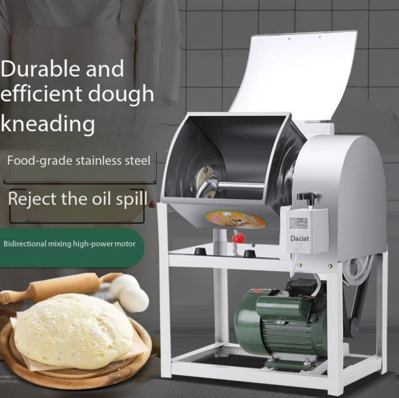 Automatic Kneading Machine Large Horizontal Stainless Steel Flour Mixer