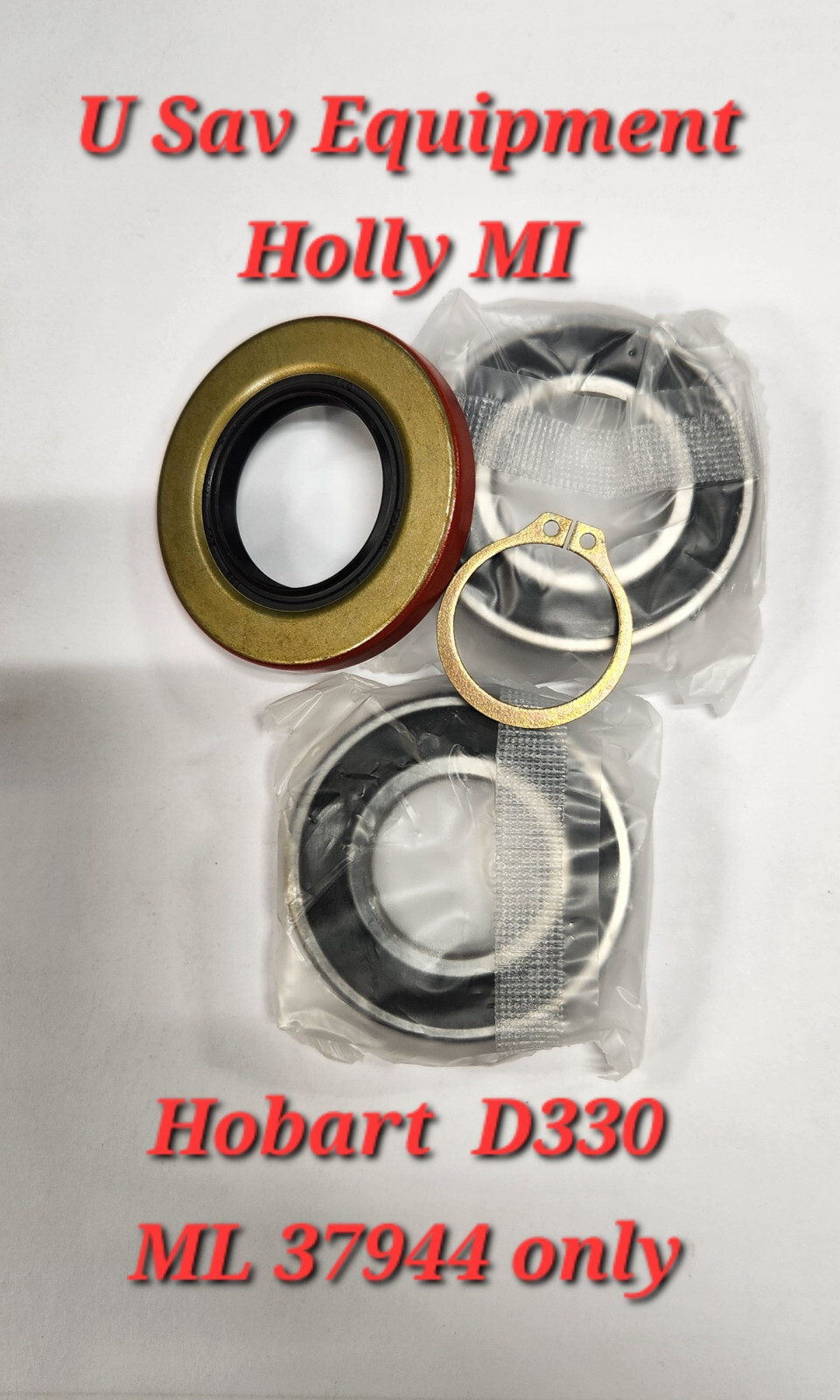 Hobart mixer D330 planetary Bearing and Seal Kit fits ( D330 ML #38944 only )