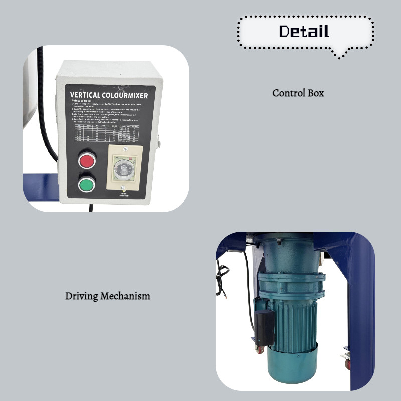 Color Mixer Blender 220LB 220V for Mixing of Plastic Pellets/Color Masterbatches