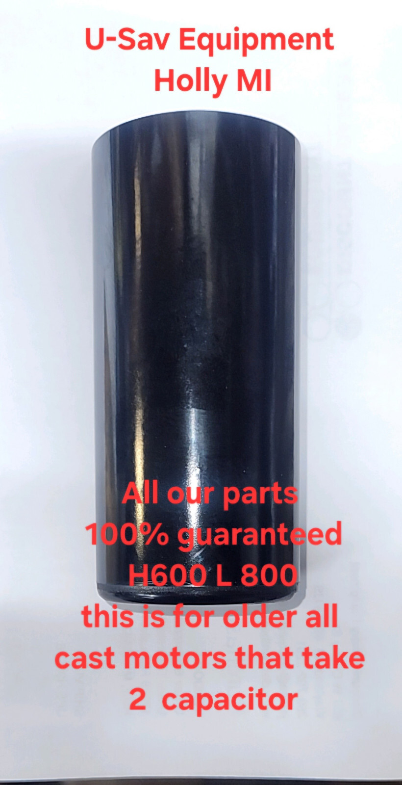 Hobart mixer 60qt H600 L800 80qt Motor Capacitor part # 070487 All cast motor