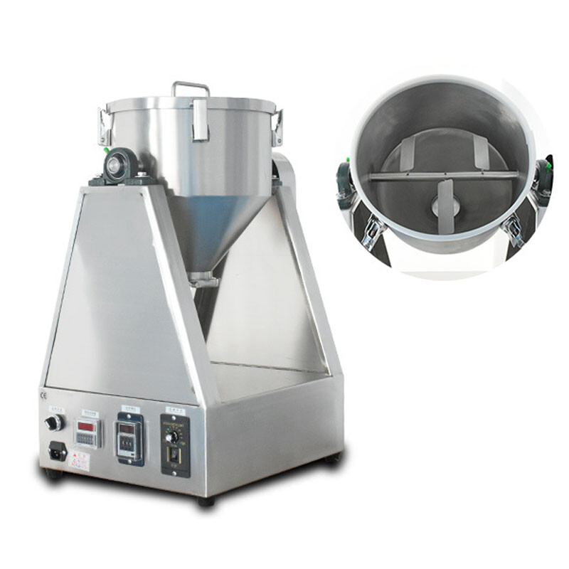 5-50KG Stainless Steel Dry Powder Mixer Adjustable Speed Blender for Food Feed