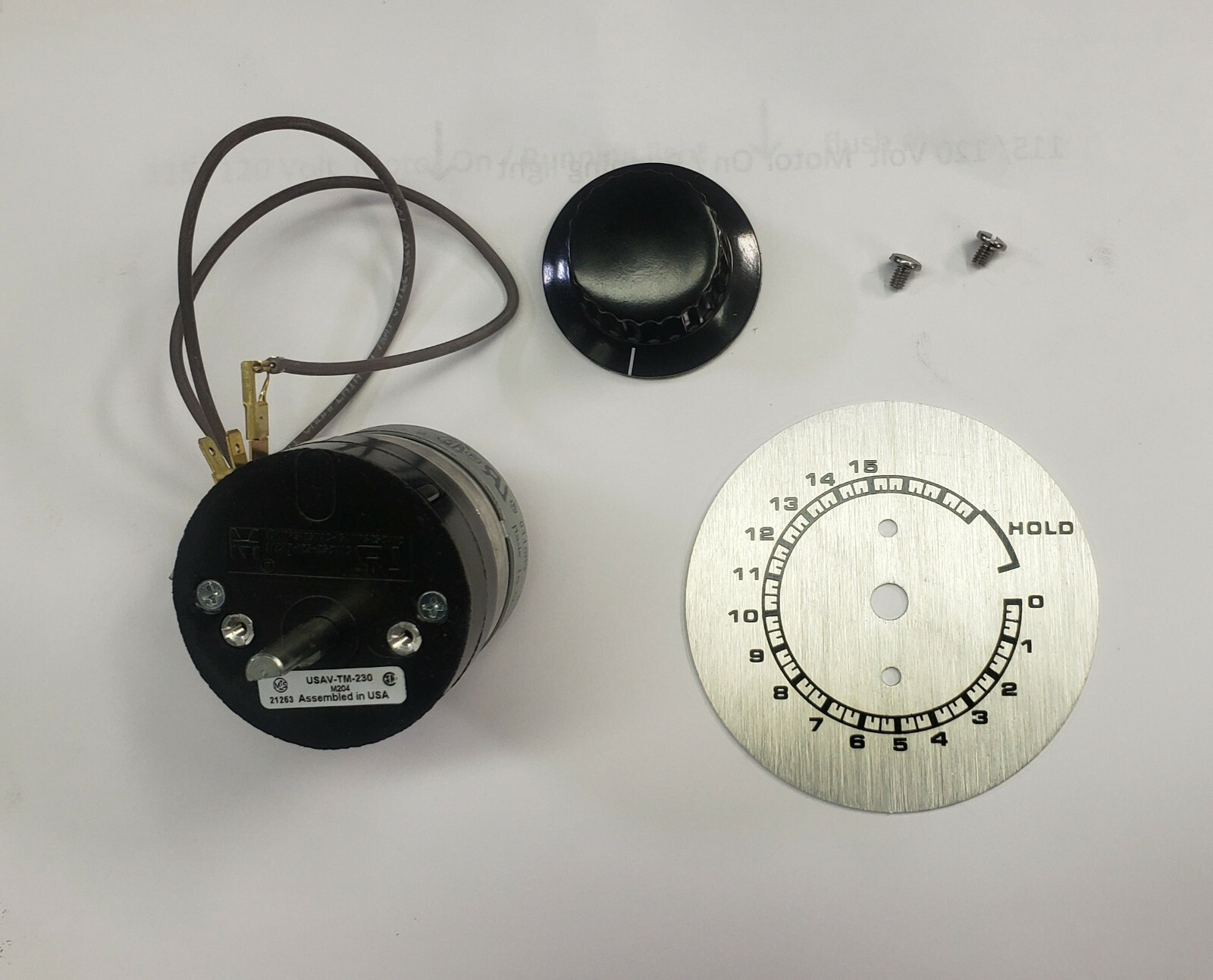 Hobart mixer M802 V1401 timer update kit. Replaces Hobart 00-292165-00001 220vt