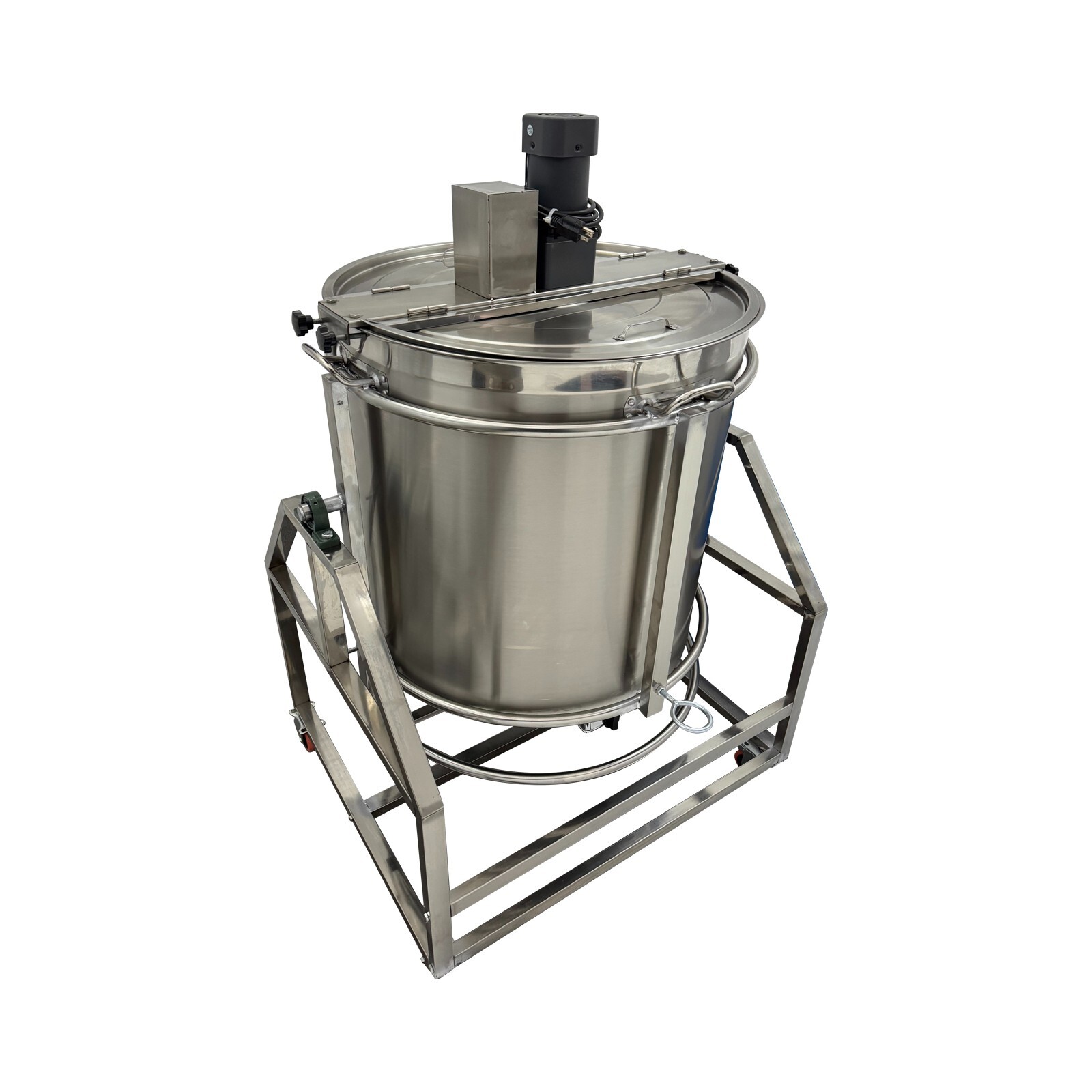 110V Stainless Steel Food Mixer 240L Automatic Electric LPG Heating Stirrer Pot