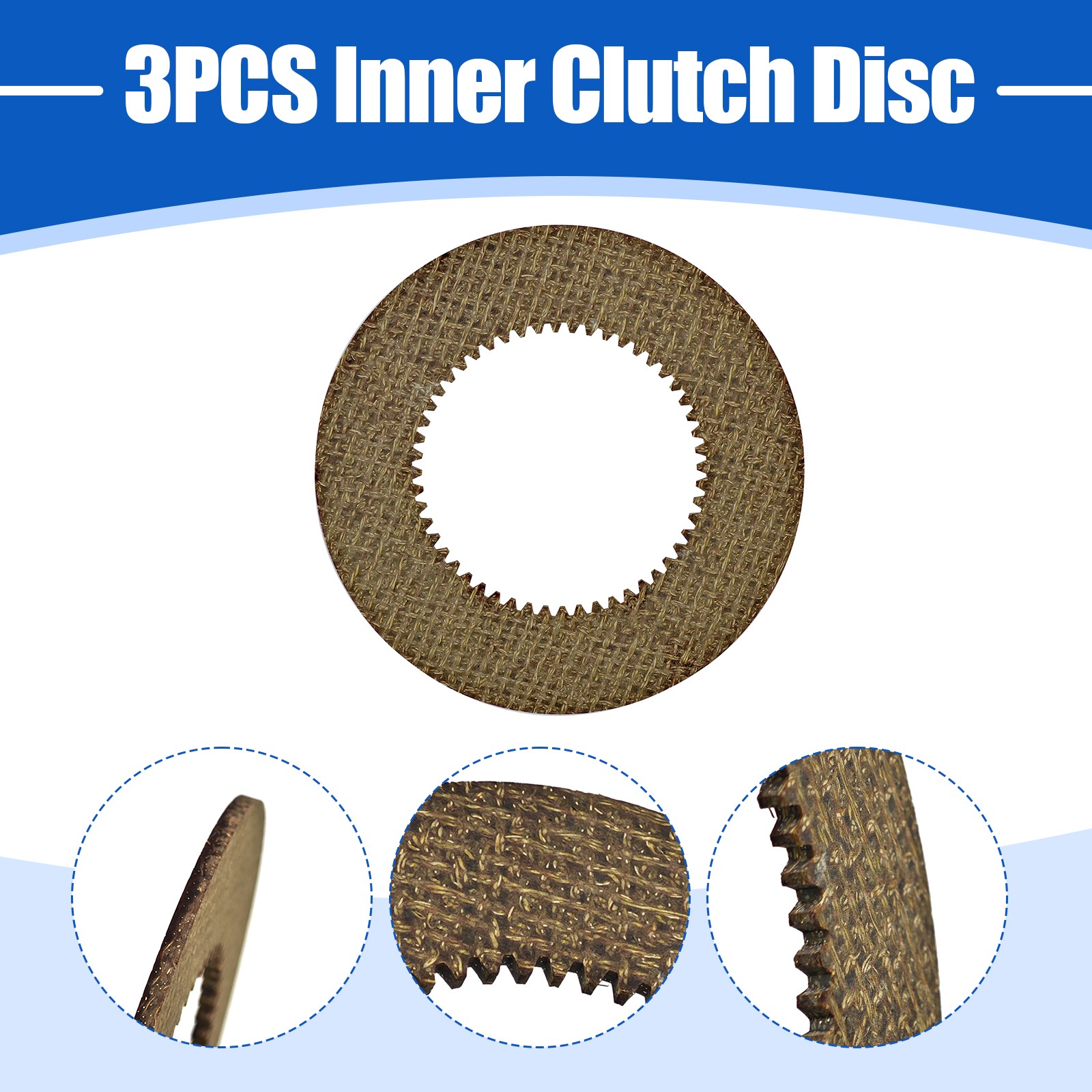 6PCS Inner+Outer Clutch Disc Kit Fit For Hobart Mixer M802 & V1401 873117 064432