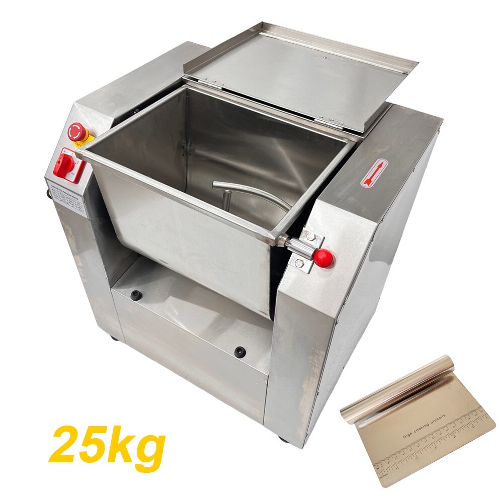 25kg Dough Mixer Automatic Stainless Stirring Dough Kneading Machine Tiltable