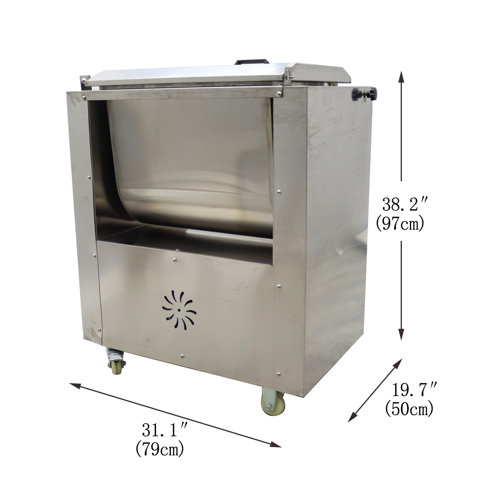Commercial Stuffing Mixer Machine Electric blende Tipping Hopper 60L 15.8gal
