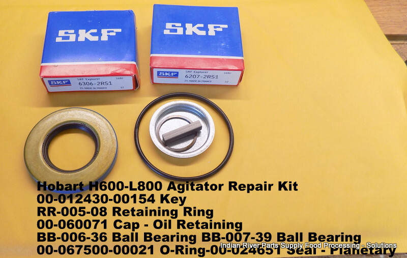 Hobart H600-L800 Mixer Planetary Shaft Repair Kit SKF Bearings 00-060071 Oil Ret