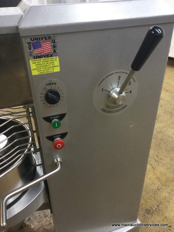 UNIVEX 30 QUART DOUGH MIXER WITH 3 ATTACHMENT