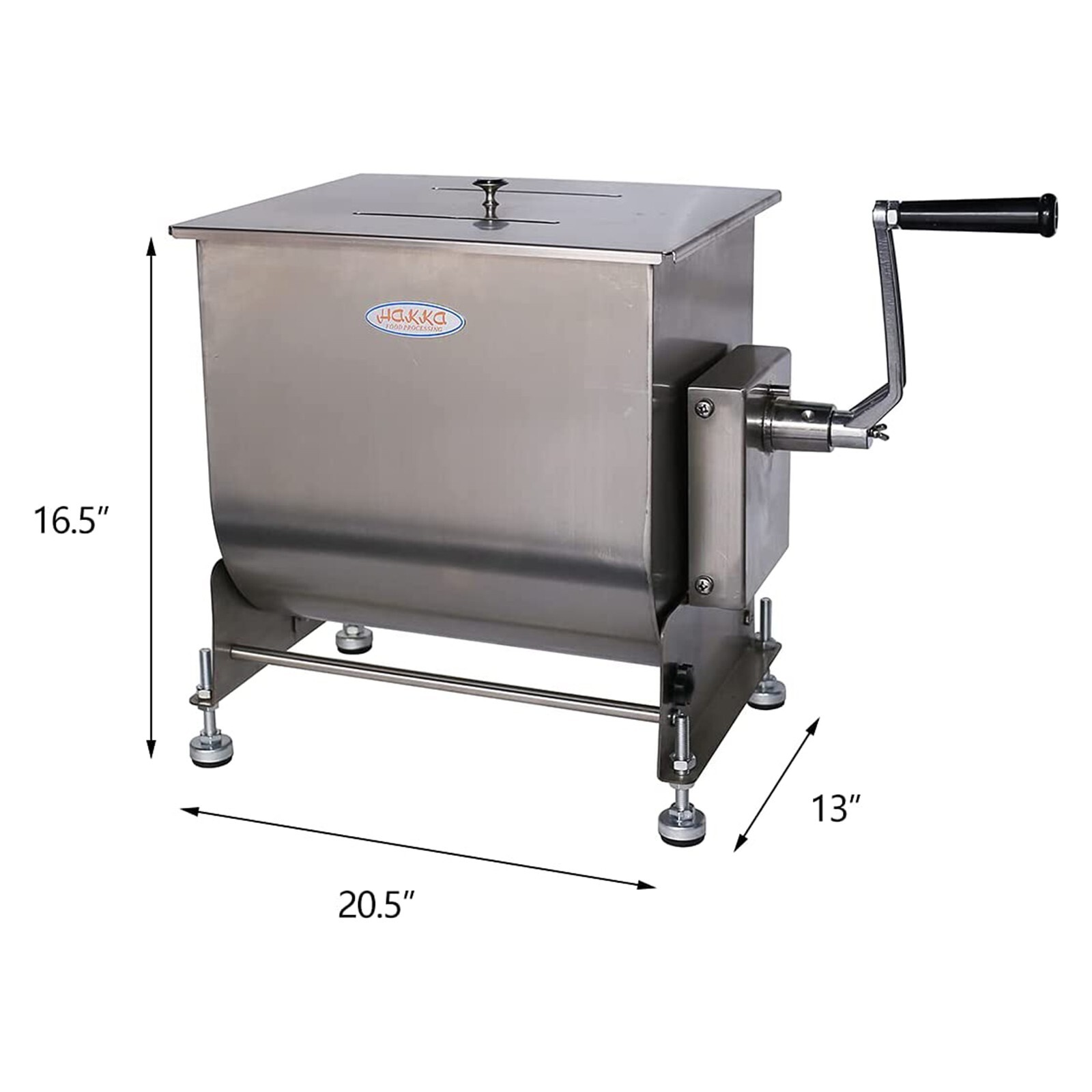 Hakka Commercial 2 in 1 Food Processor Meat Mixer with Burger Press Patty Maker