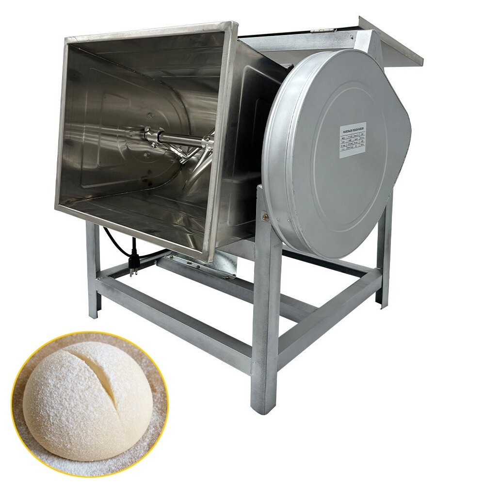 25kg Dough Mixer Tiltable Electric Dough kneading Machine Stuffing Mixer w/ Cut