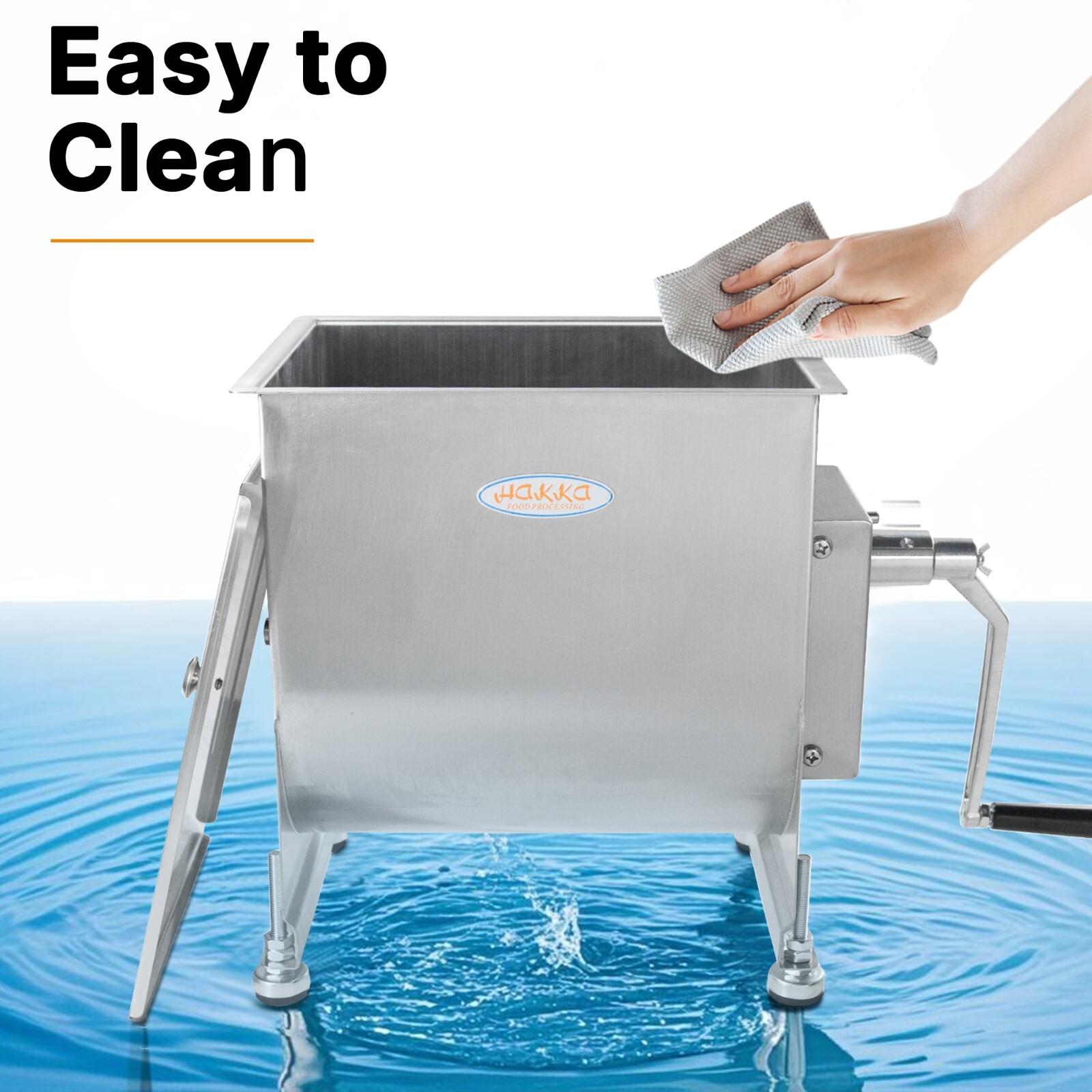 New Hakka 15L/30Lbs Meat Mixer Stainless Steel Hopper Commercial Food Mixer