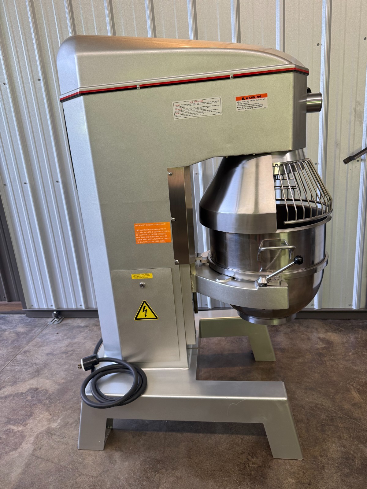 Berkel 60 Quart Bakery Mixer with 3 attachments