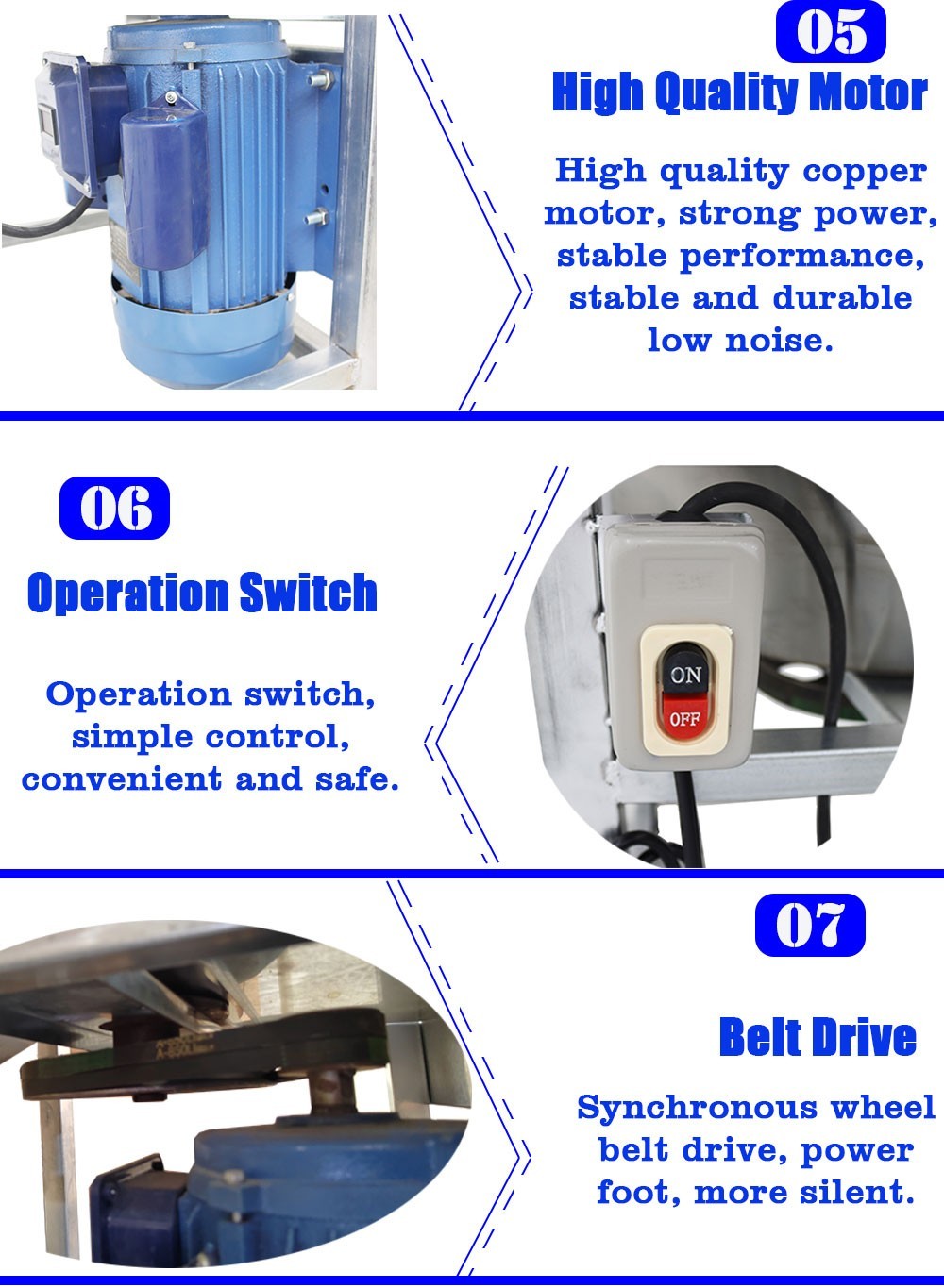 220V 440Lbs Stainless Feed Mixer 1440RPM Industry&Farm Use Pellets Mixer Blender