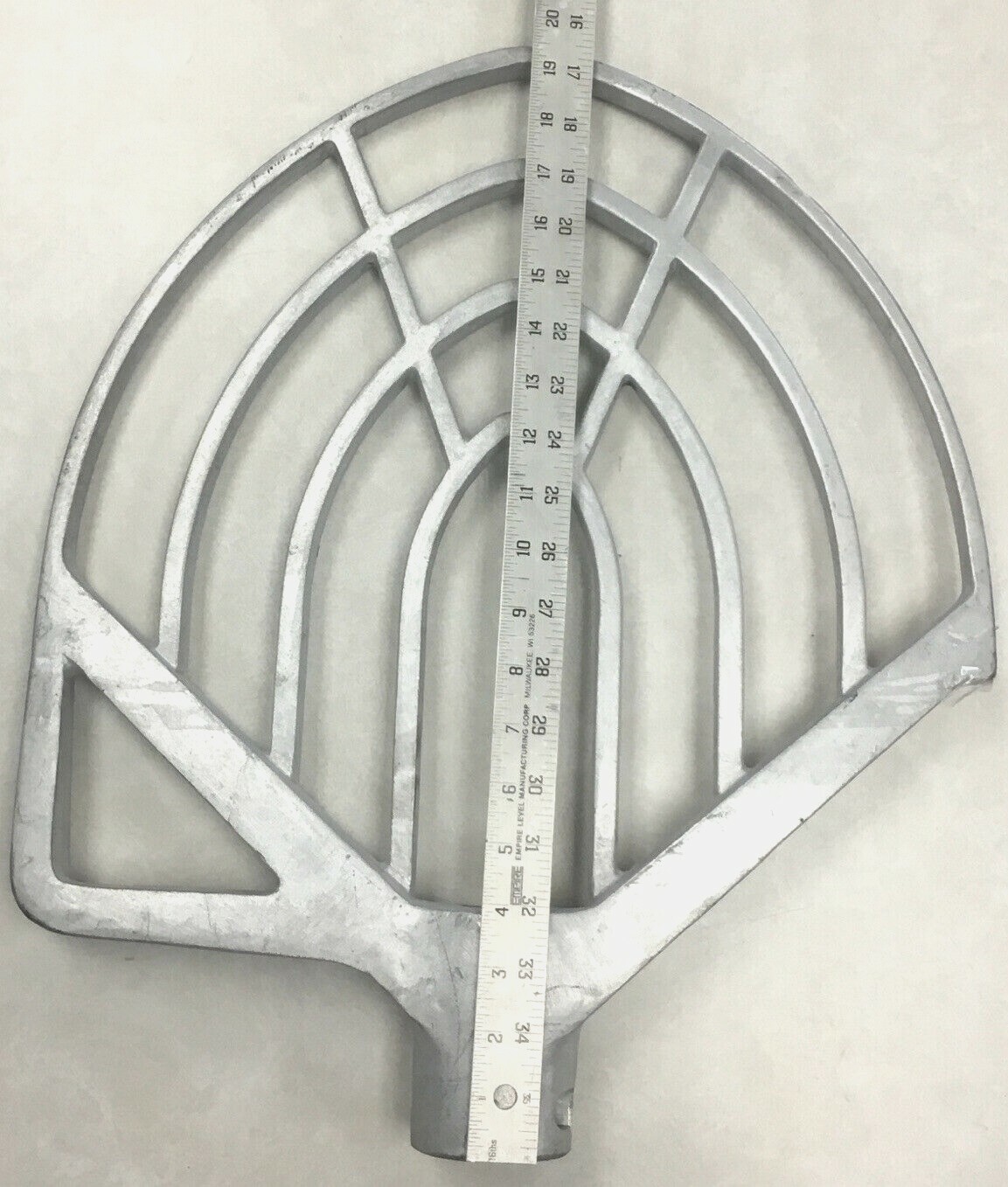 19.5” Commercial Aluminum Mixer Flat Paddle Beater attachment angle& flat 60qt?