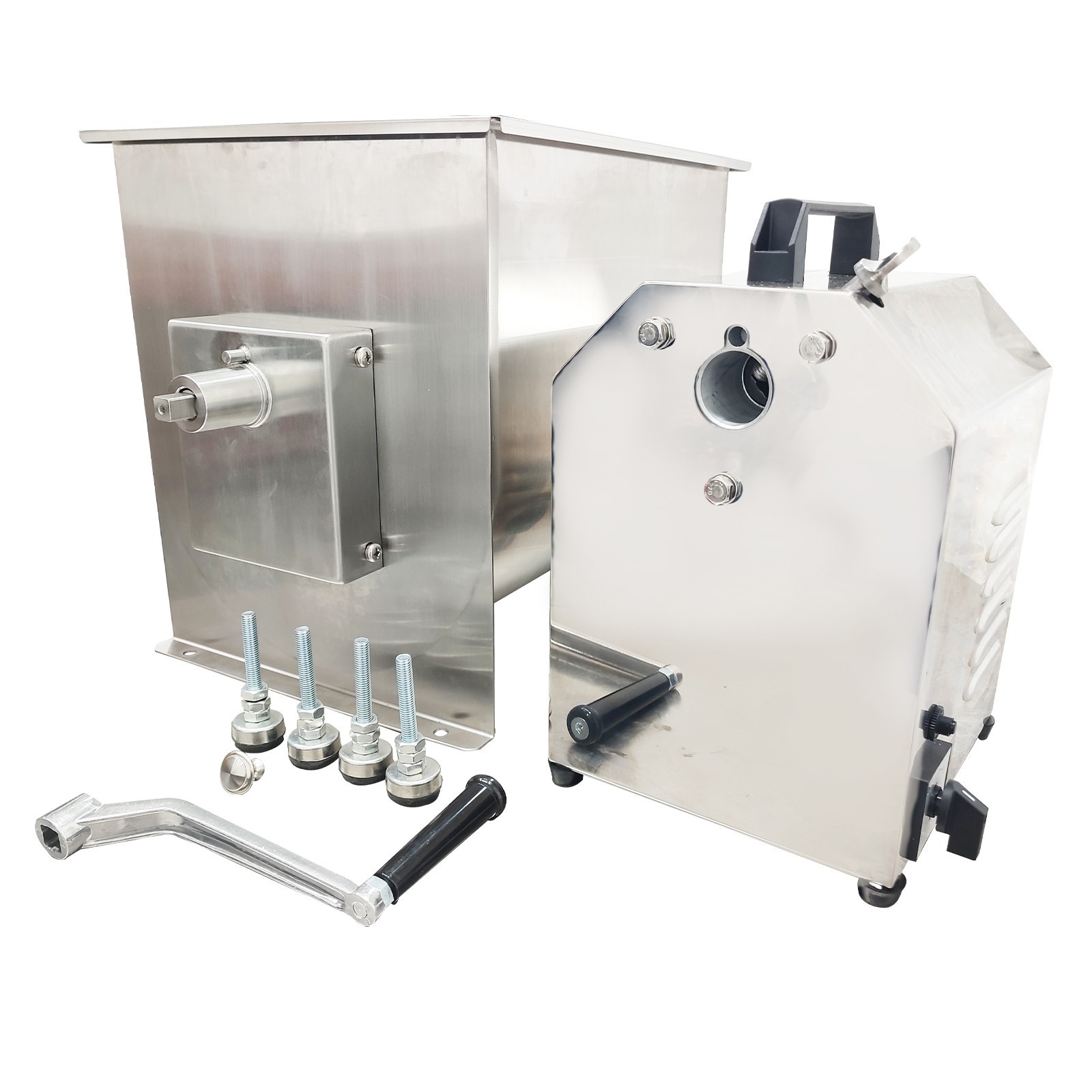 550W 110V Electric/Manual Food Mixer 40L Capacity Stainless Steel Stuffing Mixer