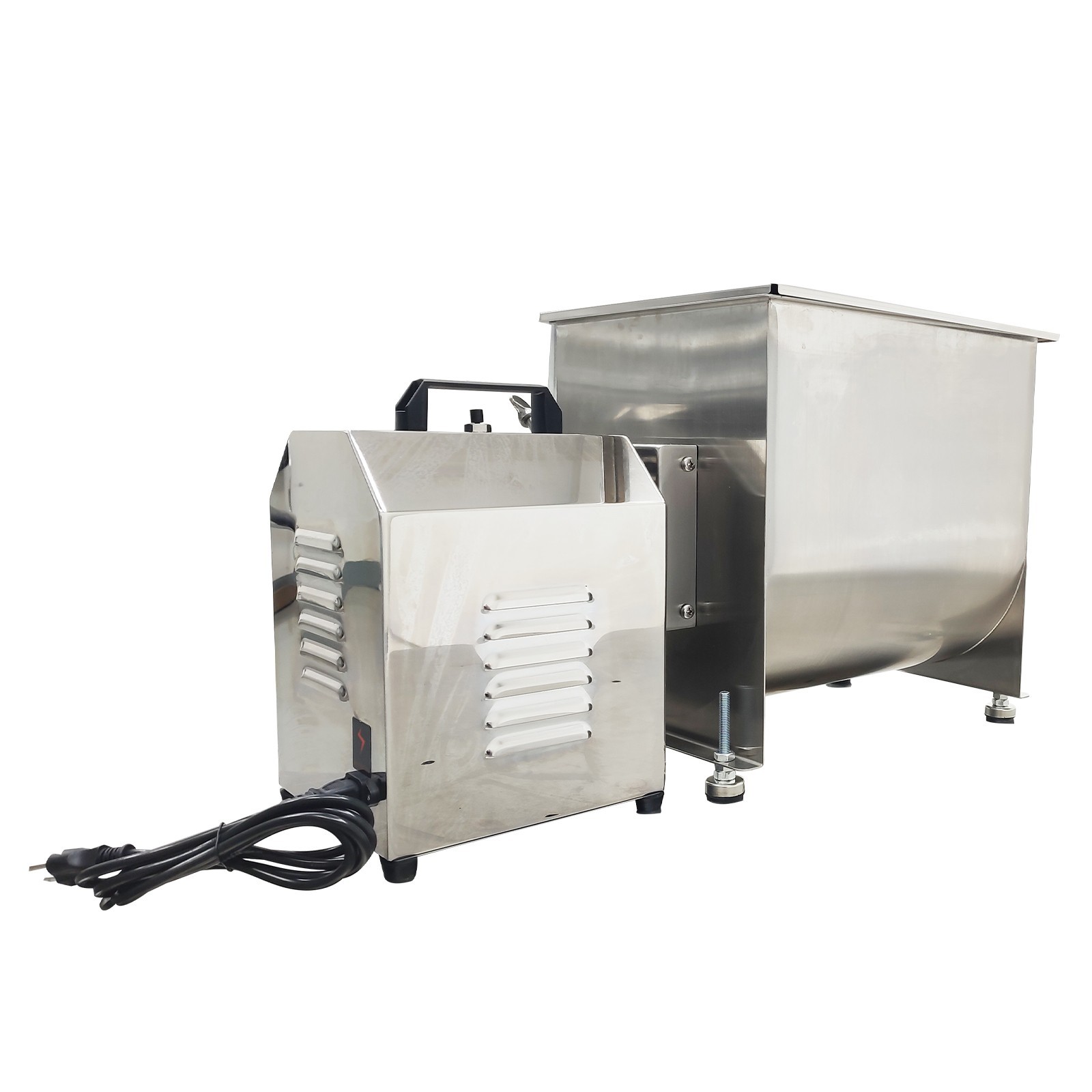 550W 110V Electric/Manual Food Mixer 40L Capacity Stainless Steel Stuffing Mixer