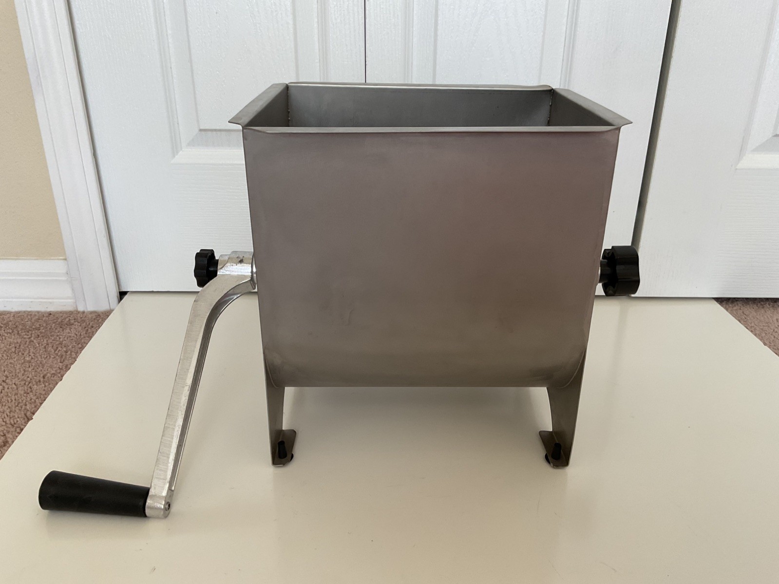 20LB Manual Meat Mixer Hand Meat Sausage Mixer Machine Stainless Steel W/Handle