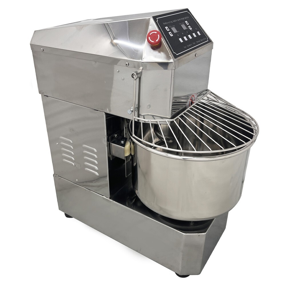 30L Double Action Double Speed Dough Mixer 110V Stainless Steel 1.5kw Variable