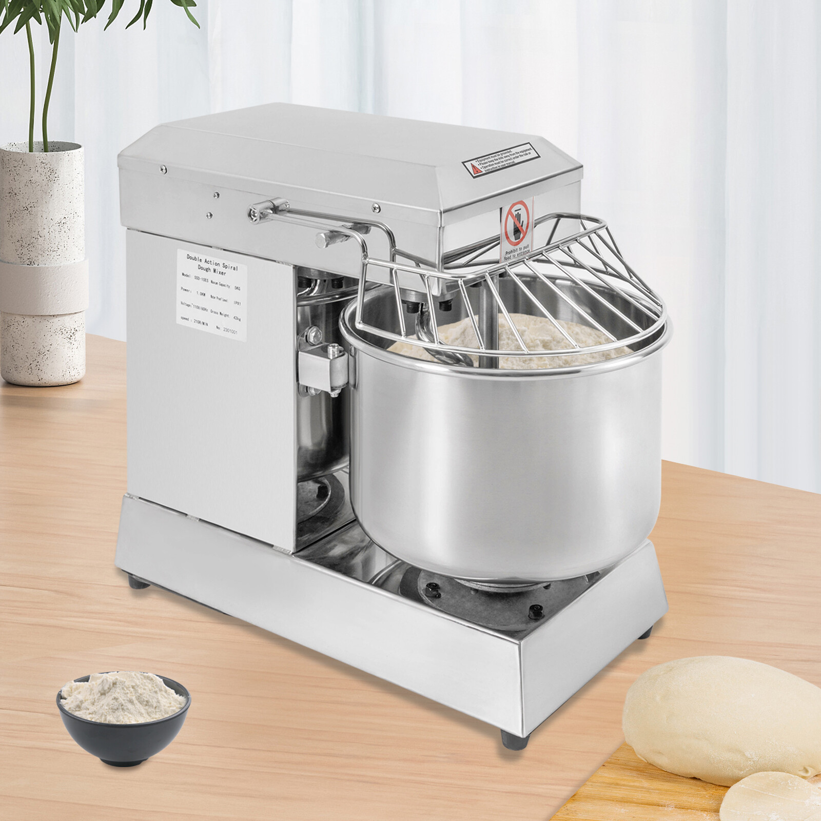 Pizza Dough Machine 110v Bakery Mixer Dough Blender Food Mixer Kneading Machine