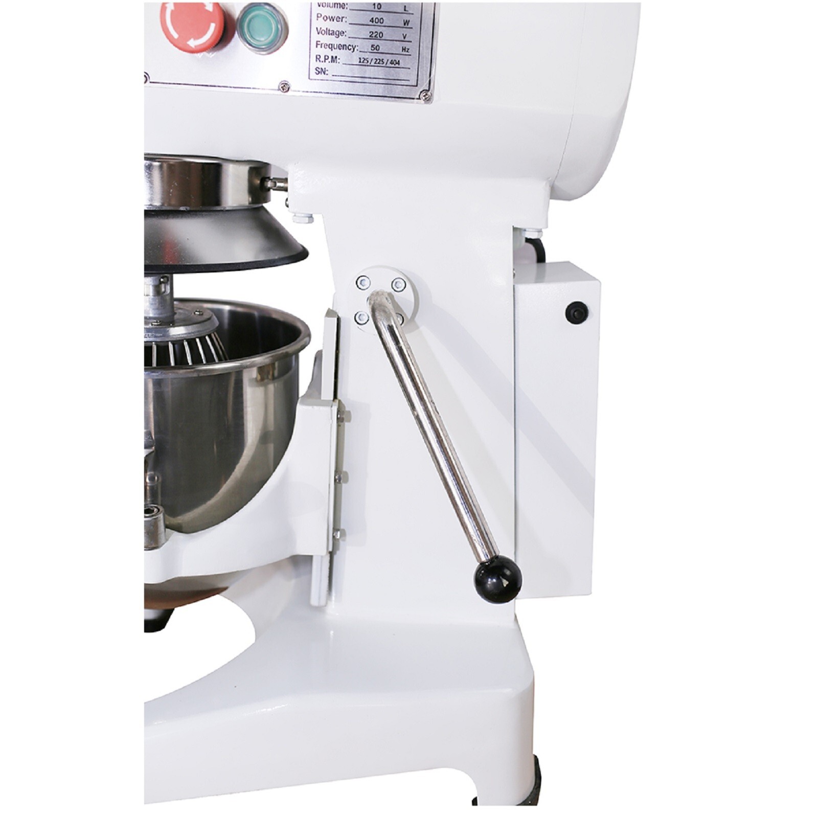 Hakka Commercial 10Qt Dough Food Mixer 500W 3 Speed Gear Driven Pizza Bakery