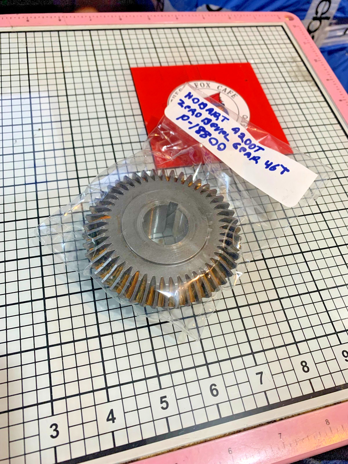 Zerol Bevel Gear 46t 00-018800. P-18800, OEM Hobart A200T 1st ed. 20 QT Mixer