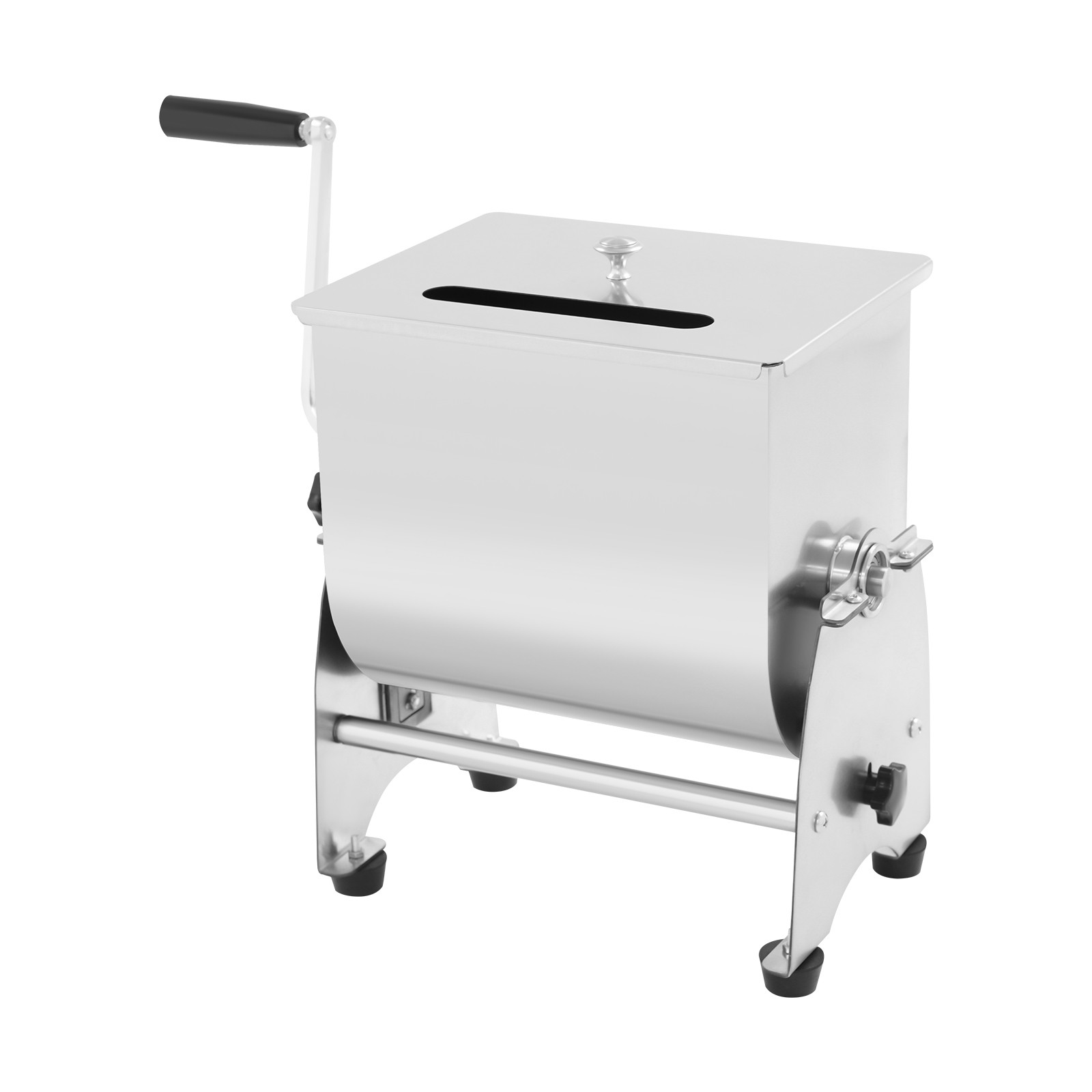 22LB 90° Tilt Manual Meat Mixer Hand Meat Sausage Mixer Machine Stainless Steel