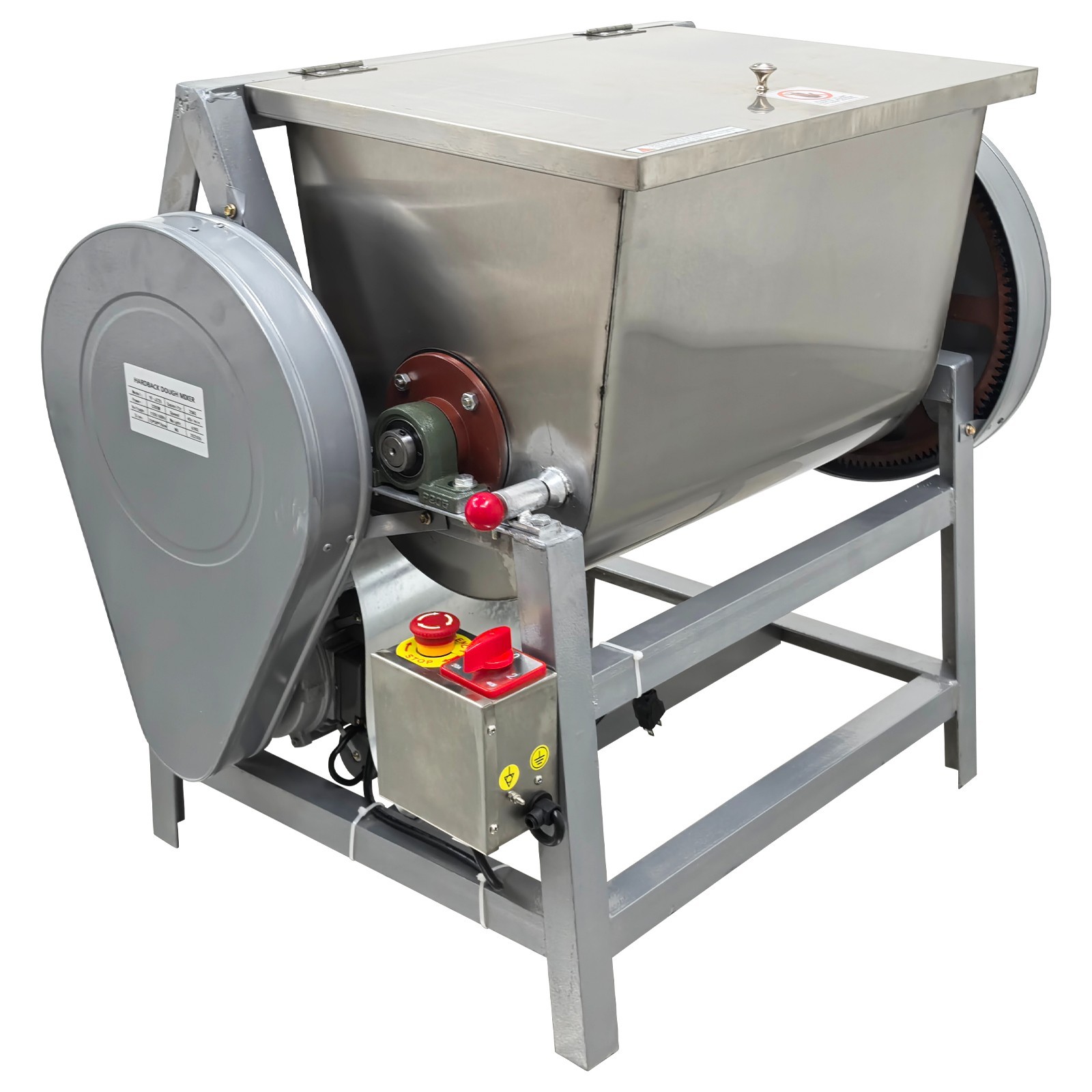 15kg Commercial Dough Mixer 110V Electric Dough Kneading Machine 90° Tilt Barrel